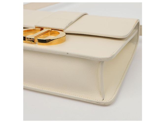 Dior Borsa a tracolla Mountain Leather Box White Gold - vista 8
