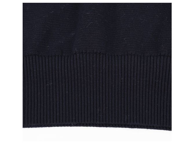 Thom Browne Cotton Crepe Milano Stitch Pullover Navy - view 10