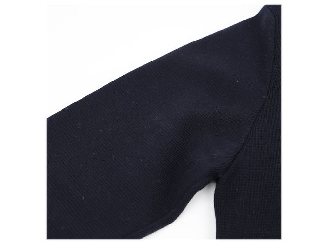 Thom Browne Cotton Crepe Milano Stitch Pullover Navy - view 5