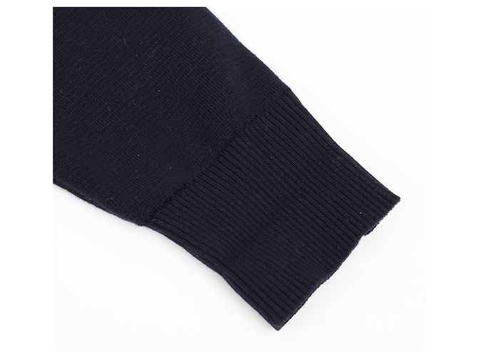 Thom Browne Cotton Crepe Milano Stitch Pullover Navy - view 7