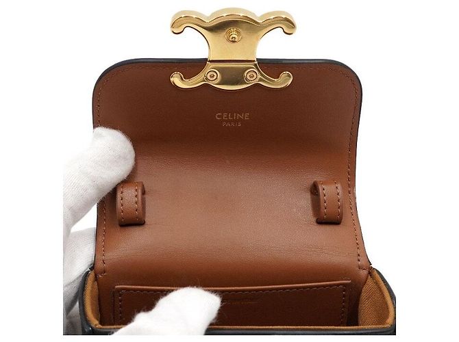 Céline Mini Clutch in Tela Triomphe - Borsa a tracolla e borsa spalla da donna - vista 7