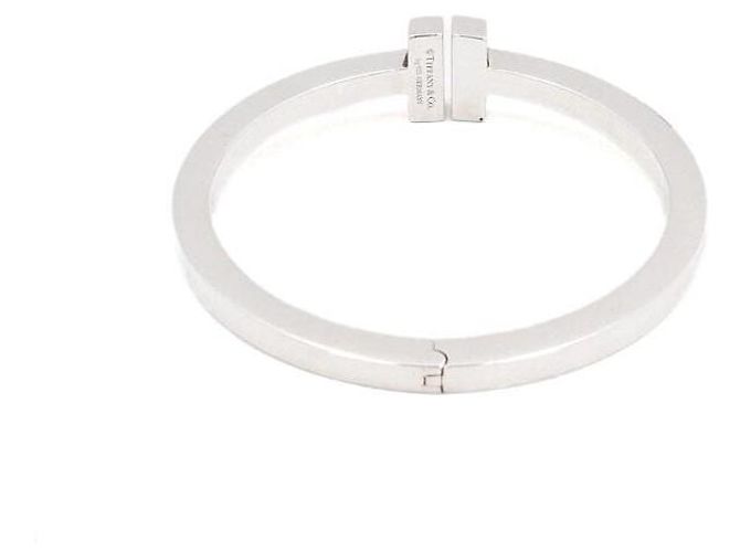 Tiffany & Co Bracciale largo quadrato in argento sterling da donna - vista 4