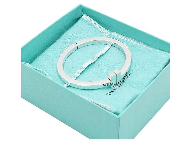 Tiffany & Co Bracciale largo quadrato in argento sterling da donna - vista 5