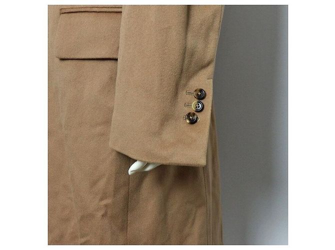 Autre Marque Abrigo oversized de lana beige para mujer - vista 3