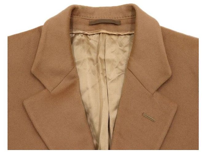 Autre Marque Abrigo oversized de lana beige para mujer - vista 5