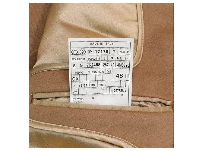 Autre Marque Abrigo oversized de lana beige para mujer - vista 7