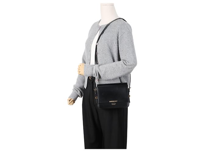 Burberry Borsa Grace Small da donna Nero - vista 15
