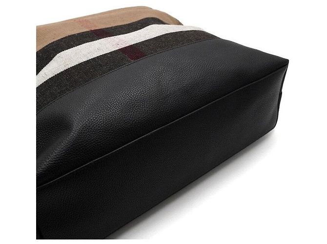 Burberry Borsa Tote e Borsa a Tracolla Pieghevole Canvas Check Amry - vista 8