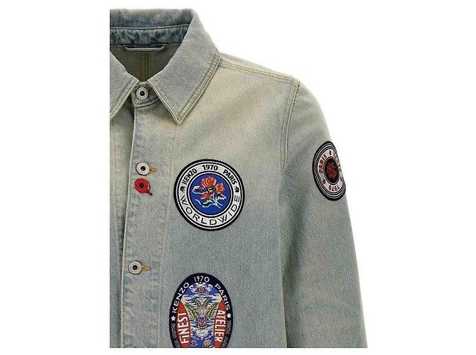 Kenzo Patch Denim Jacke Blau - Ansicht 4