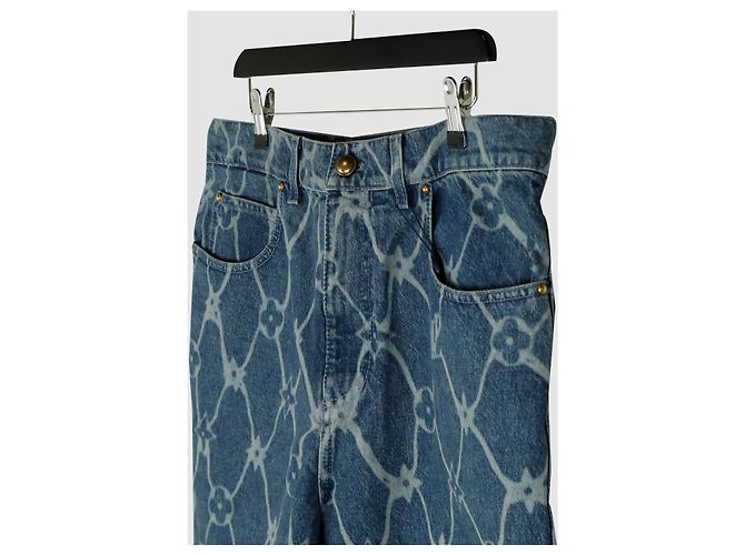 Louis Vuitton Denim-Shorts mit Monogramm-Print - Ansicht 2