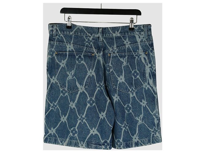 Louis Vuitton Denim-Shorts mit Monogramm-Print - Ansicht 3