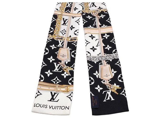 Louis Vuitton Foulard di seta Monogram Confidential - vista 2