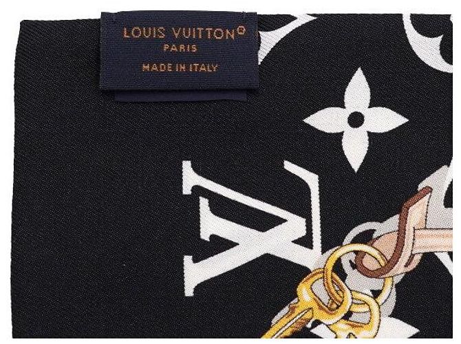 Louis Vuitton Foulard di seta Monogram Confidential - vista 4