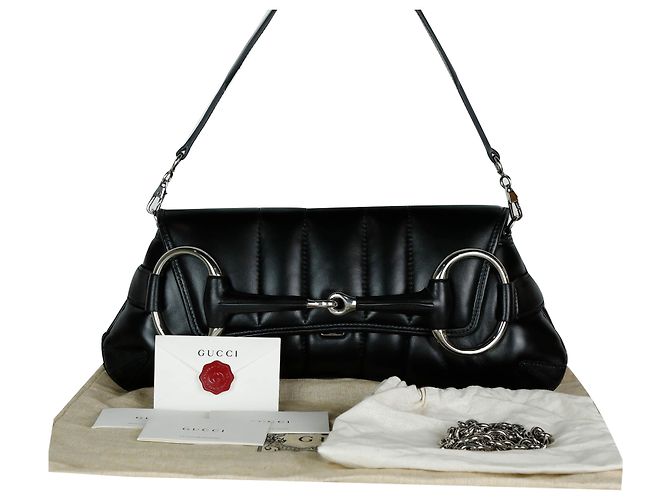 Gucci Borsa a tracolla con catena e morsetto - vista 6