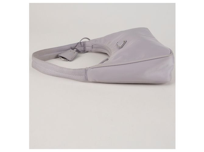 Prada Borsa Hobo Mini Re-Nylon Re-edition Wisteria - vista 11
