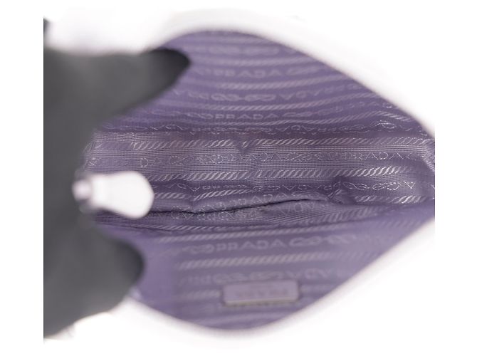Prada Borsa Hobo Mini Re-Nylon Re-edition Wisteria - vista 13