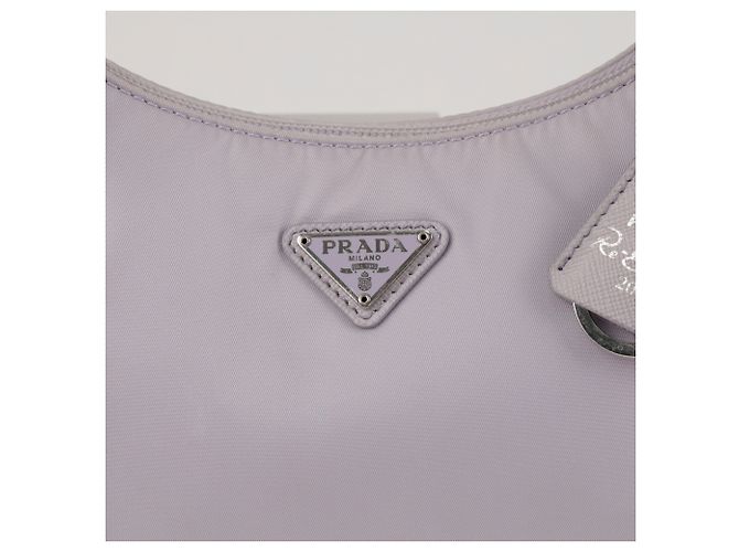 Prada Borsa Hobo Mini Re-Nylon Re-edition Wisteria - vista 2