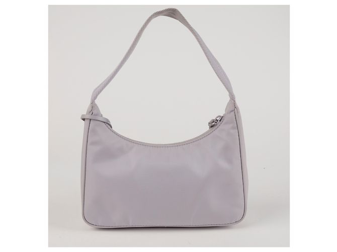 Prada Borsa Hobo Mini Re-Nylon Re-edition Wisteria - vista 5