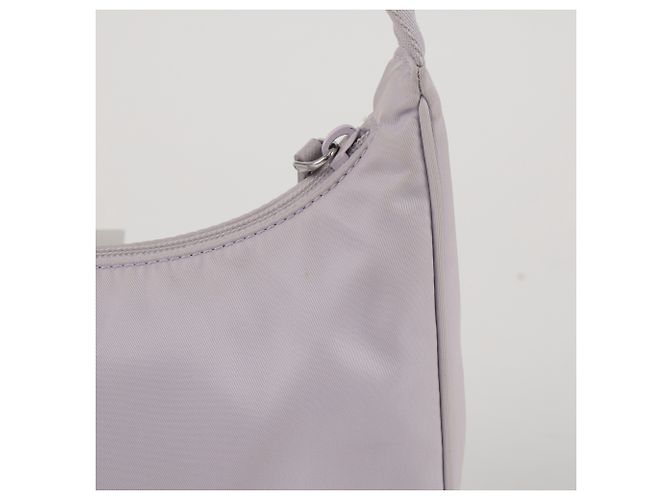Prada Borsa Hobo Mini Re-Nylon Re-edition Wisteria - vista 6