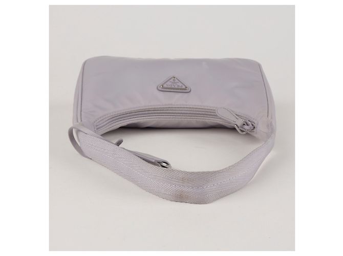 Prada Borsa Hobo Mini Re-Nylon Re-edition Wisteria - vista 7