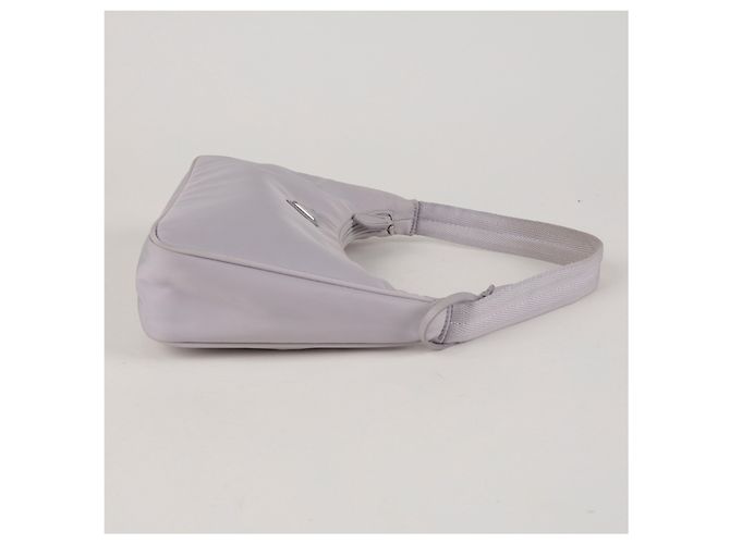 Prada Borsa Hobo Mini Re-Nylon Re-edition Wisteria - vista 9