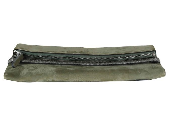 Brunello Cucinelli Borsa a tracolla pouch in nubuck - vista 4