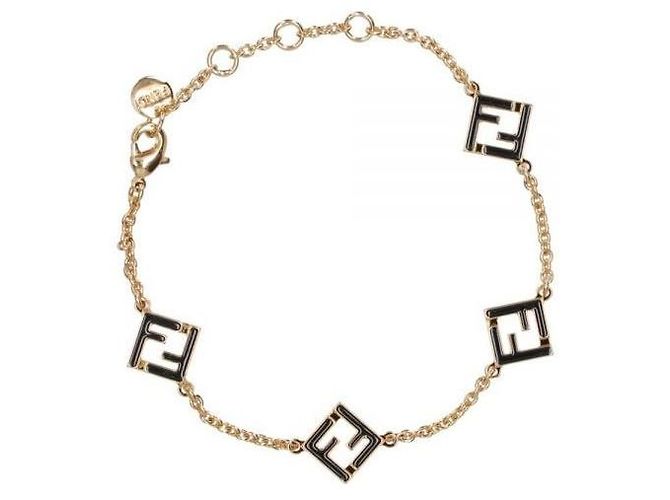 Bracciale Fendi Forever Oro e Nero - vista 2
