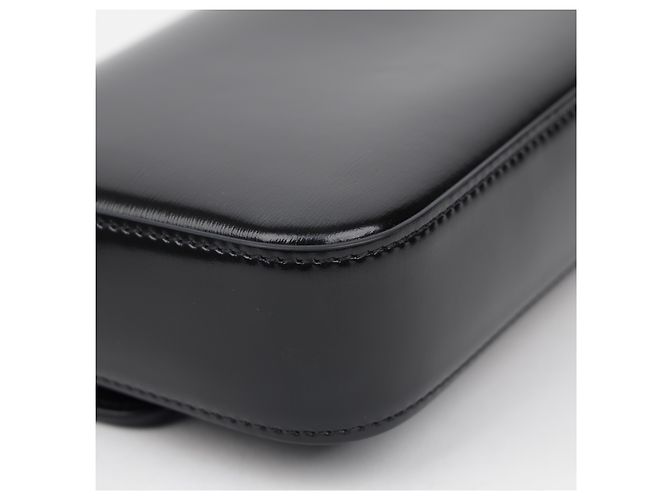 Céline Borsa a tracolla Claude Chain da donna in vitello nero - vista 11