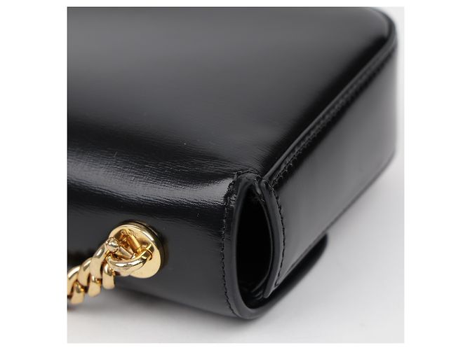 Céline Borsa a tracolla Claude Chain da donna in vitello nero - vista 12