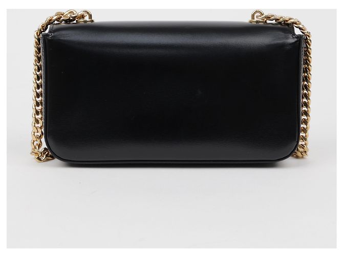 Céline Borsa a tracolla Claude Chain da donna in vitello nero - vista 3