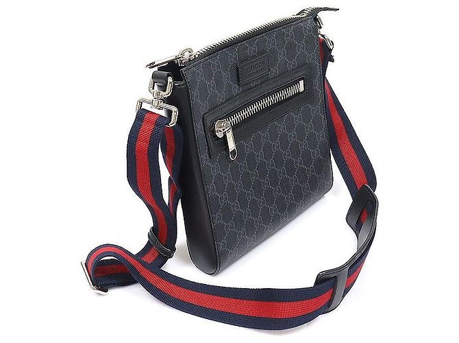 Gucci Borsa a Tracolla Piccola GG Supreme Canvas Web Stripe - vista 2