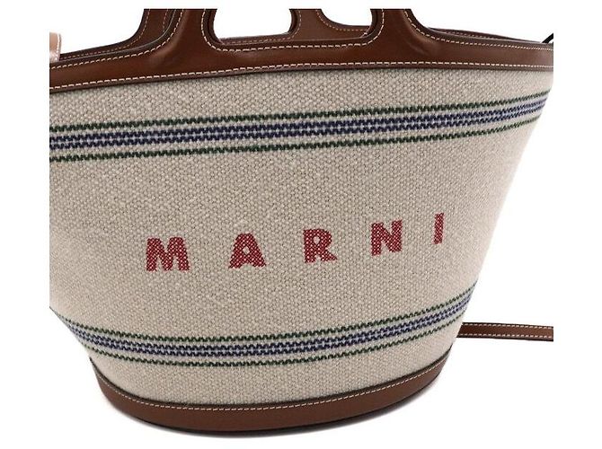 Marni Borsa Tote e Borsa a Tracolla Tropicalia in Tela - vista 8