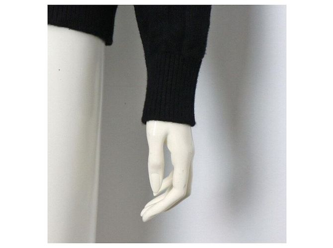 Hermès Langärmeliger Wollstrick-Cardigan mit Motif Season - Ansicht 3