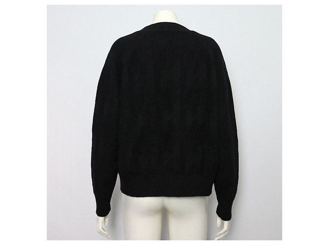 Hermès Langärmeliger Wollstrick-Cardigan mit Motif Season - Ansicht 4
