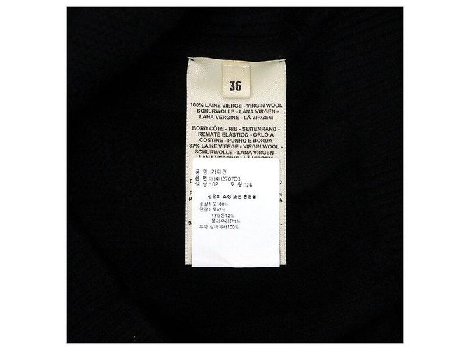 Hermès Langärmeliger Wollstrick-Cardigan mit Motif Season - Ansicht 6