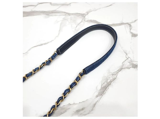 Chanel Gesteppte Denim Vanity Chain Shoulder Bag Serie - Ansicht 6