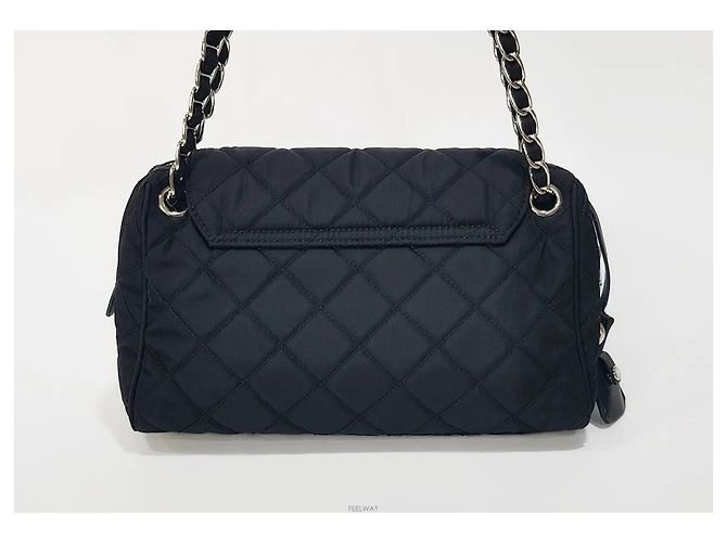 Prada Bolsa de Ombro com Corrente Pocono acolchoada - vista 5