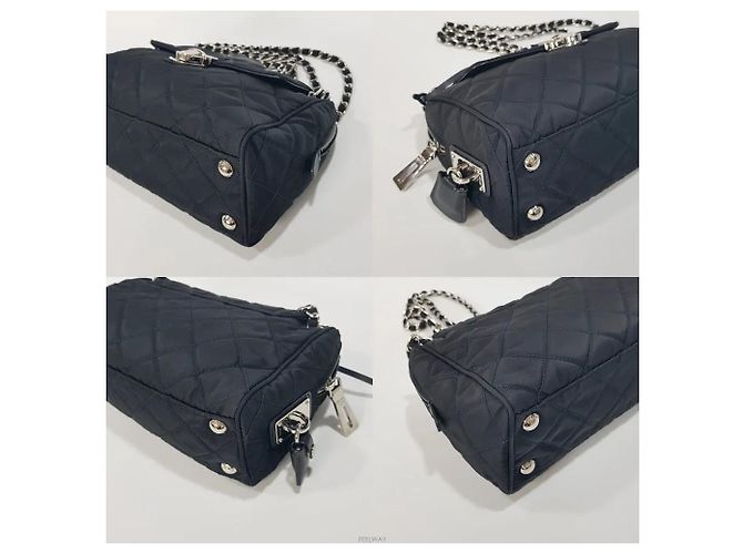 Prada Bolsa de Ombro com Corrente Pocono acolchoada - vista 8