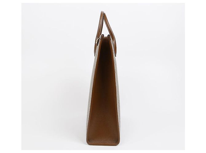 Gucci Borsa Tote Media Interlocking Marrone - vista 7