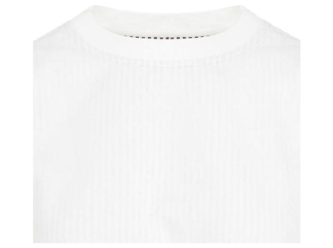 Bottega Veneta Camiseta de algodón a rayas de doble capa - vista 4