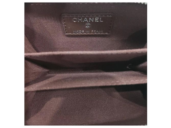 Chanel Tarjetero con cremallera Classic Caviar con logo CC - vista 8