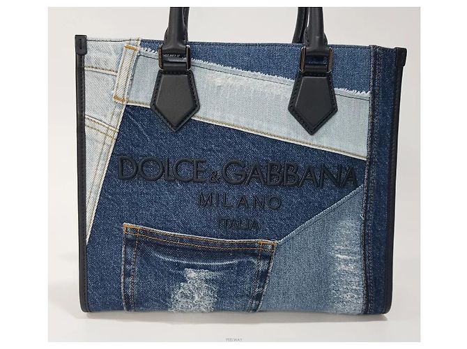 Dolce & Gabbana Denim Patchwork Shopper Bag - Ansicht 2