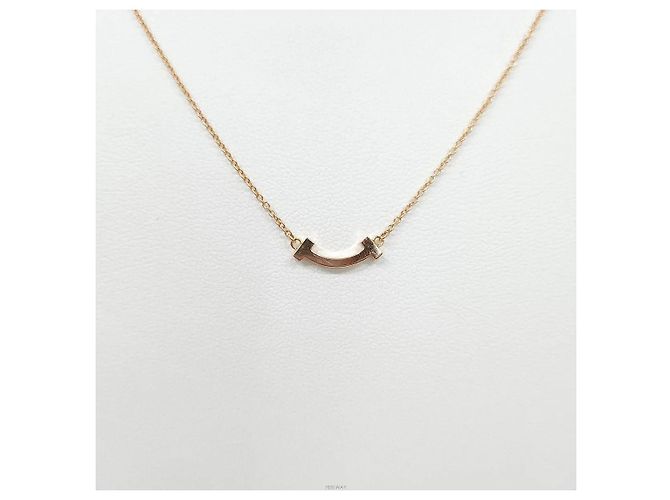 Tiffany & Co Collana Smile Mini Diamond Rose Gold - vista 3