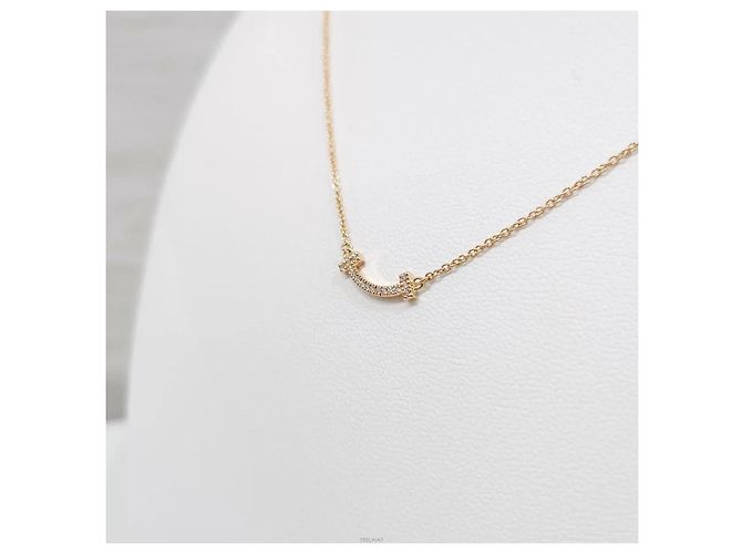 Tiffany & Co Collana Smile Mini Diamond Rose Gold - vista 4