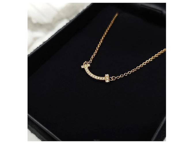 Tiffany & Co Collana Smile Mini Diamond Rose Gold - vista 6