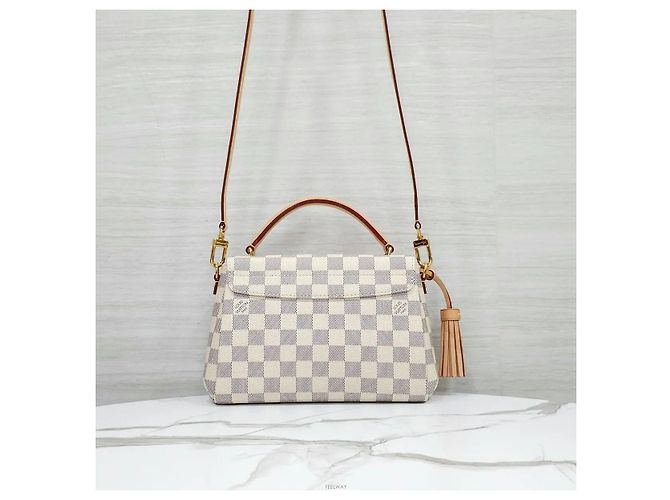 Louis Vuitton Borsa a tracolla Croizet Damier Azur - vista 3