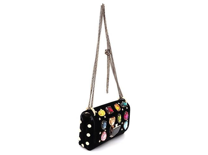 Jimmy Choo Borsa a tracolla mini Velvet Rocket - vista 2