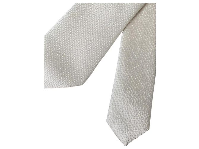 Dolce & Gabbana Cravatta regolabile Off White % Silk da uomo - vista 3