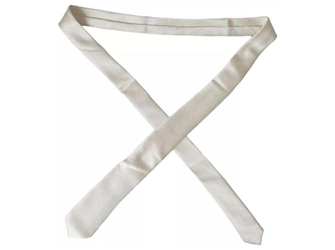 Dolce & Gabbana Cravatta regolabile Off White % Silk da uomo - vista 4