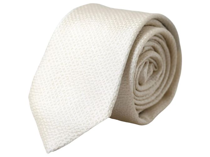 Dolce & Gabbana Cravatta regolabile Off White % Silk da uomo - vista 5